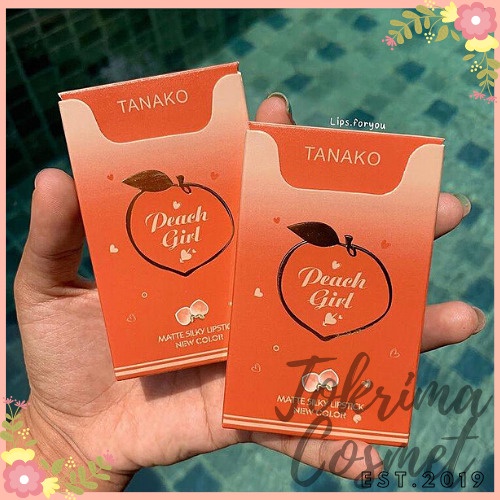 Lipstik Tanako Peach Girls SMOKE Set ISI 4