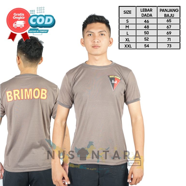 Kaos Korps Brimob Polri Kaos Dinas Brimob polri Dalaman polisi Kaos Brimob