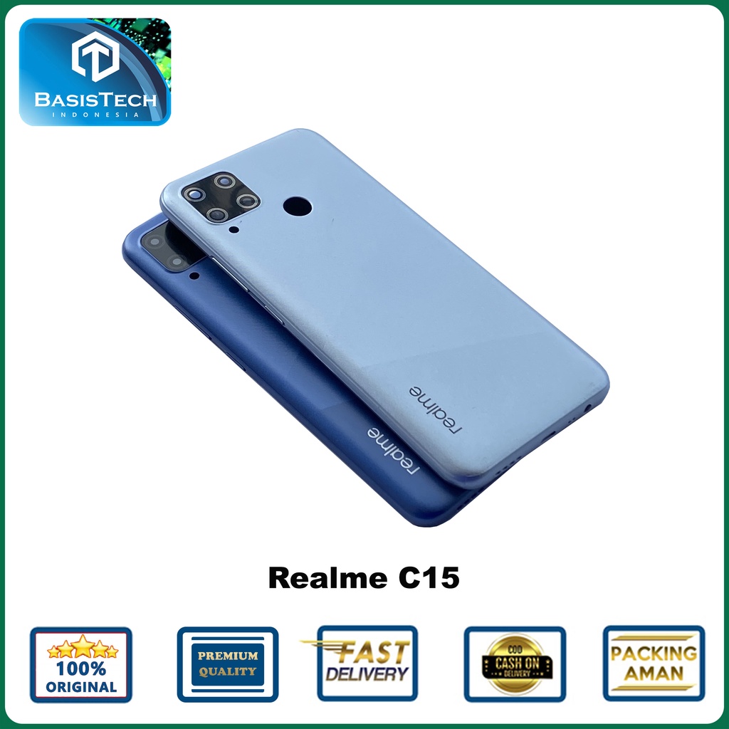 BACKDOOR REALME C15 BASISTECH ORIGINAL QUALITY