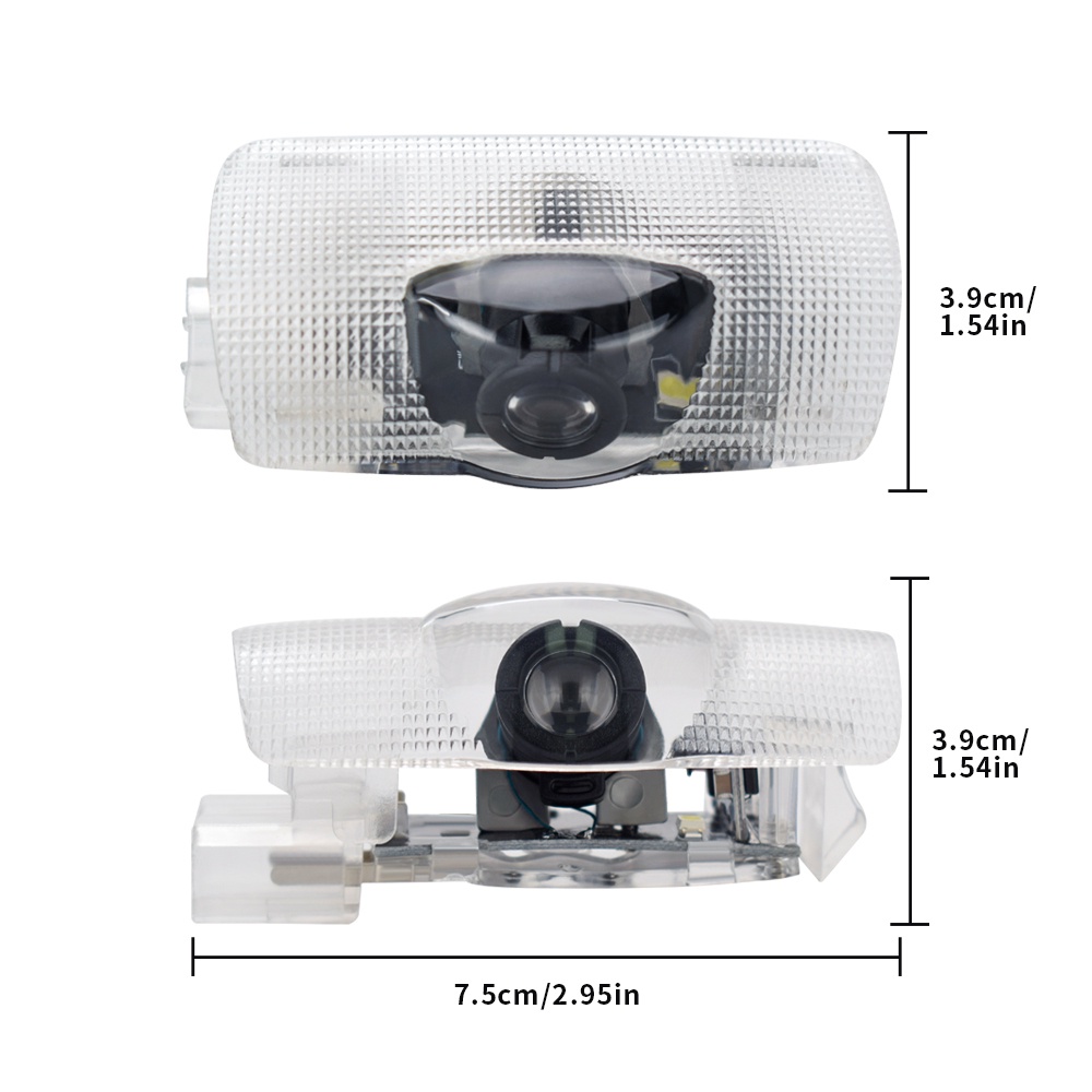 2pcs Lampu Peringatan Pintu Mobil Untuk Toyota Vios Yaris Harrier Corolla Cross CHR Rush Avanza GR