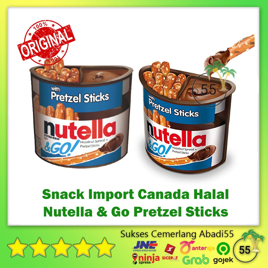 Nutella Go Pretzel Sticks | Nutella & Go Pretzel Sticks | Snack Import Halal | Snack Impor Murah