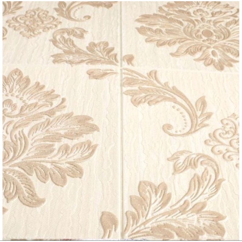 Wallpaper Foam Alumunium 3D 70x70cm Motif Batik / Wallpaper Sultan 70x70cm-7