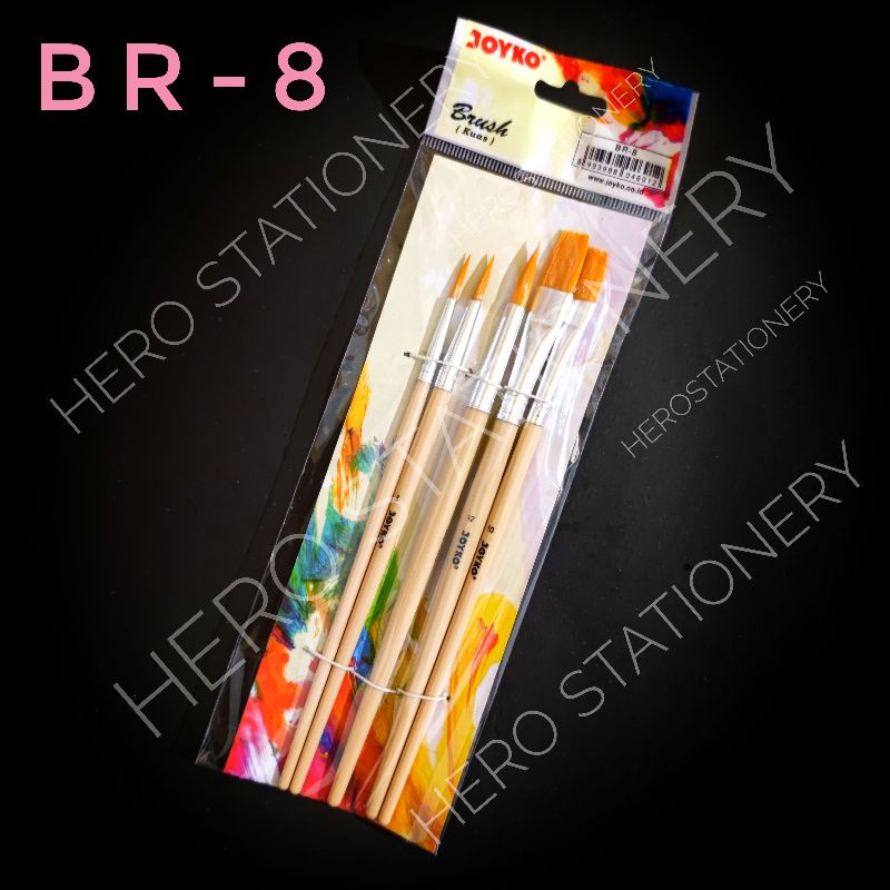 

Kuas lukis seni ekonomis joyko BR-8 set 5 kuas