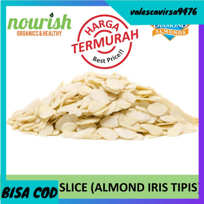 

⭐BISA COD⭐ Almonds Blanched Sliced (500gr)