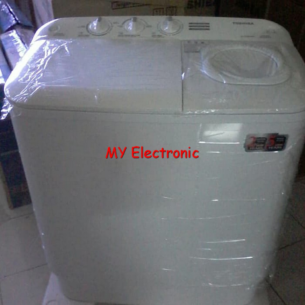 Mesin Cuci Toshiba vh-h75mn-ww 6.5 kg 2 Tabung