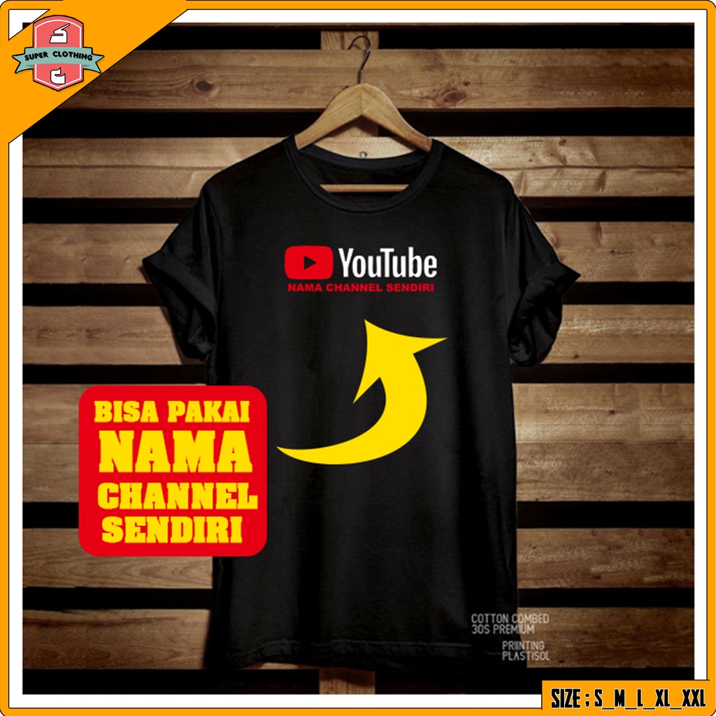 BAJU YOUTUBE - KAOS DISTRO YOUTUBE - T-SHIRT YOUTUBE - BAJU KAOS YOUTUBE - KAOS T-SHIRT YOUTUBE