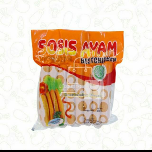

Sosis Ayam Best Chicken - 375gr / Sosis Ayam Lezat & Tinggi Protein
