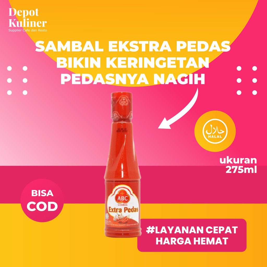Sambal Ekstra Pedas ABC 275ML Botol