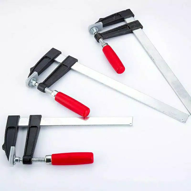 Klem F Penjepit Kayu Besi / Klem Catok Jepit F / F Clamp Papan Kayu