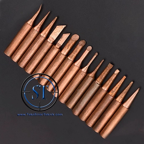 15 Pcs Mata Solder Tip Hakko 900M-T-K Lapis Tembaga Soldering Iron Station Lead-Free Adjutable Bahan Bronze