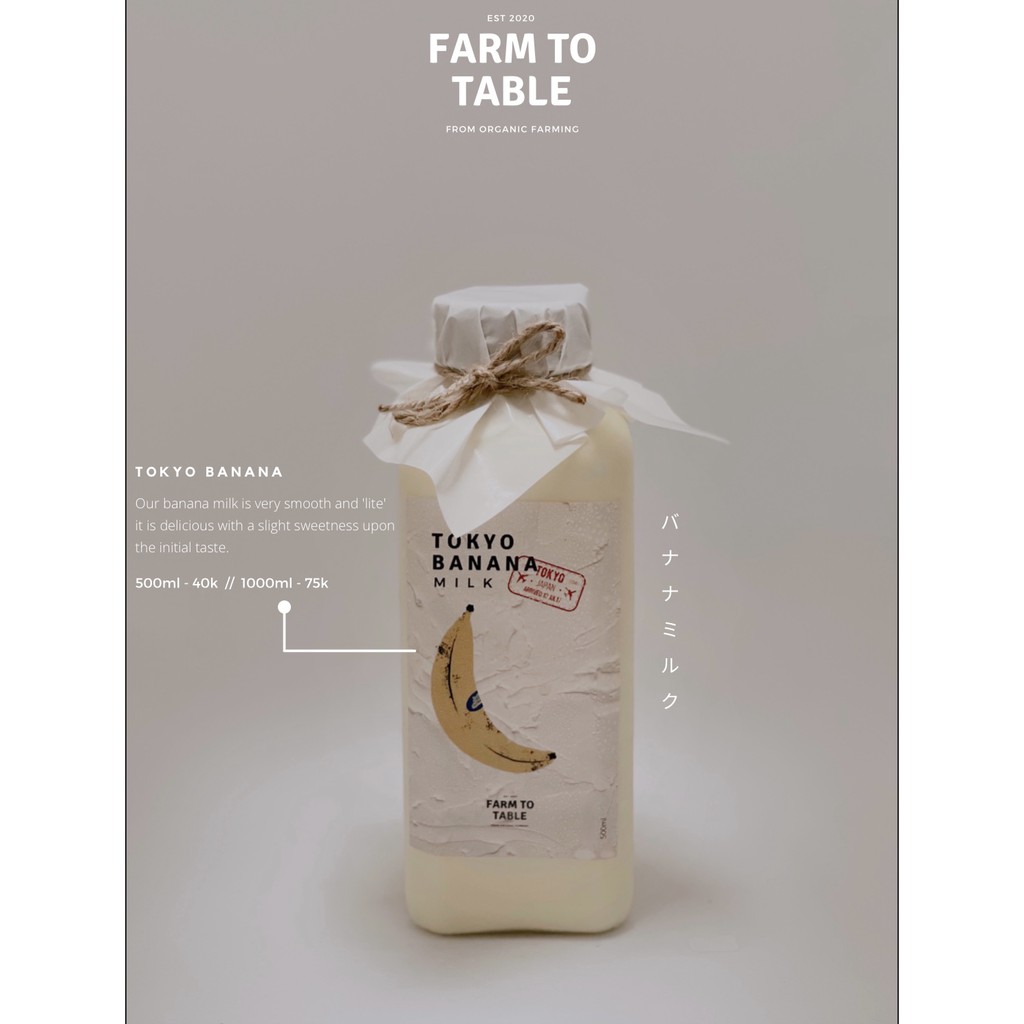 

Tokyo Banana Milk 500 ml Japanese Milk / Susu Jepang