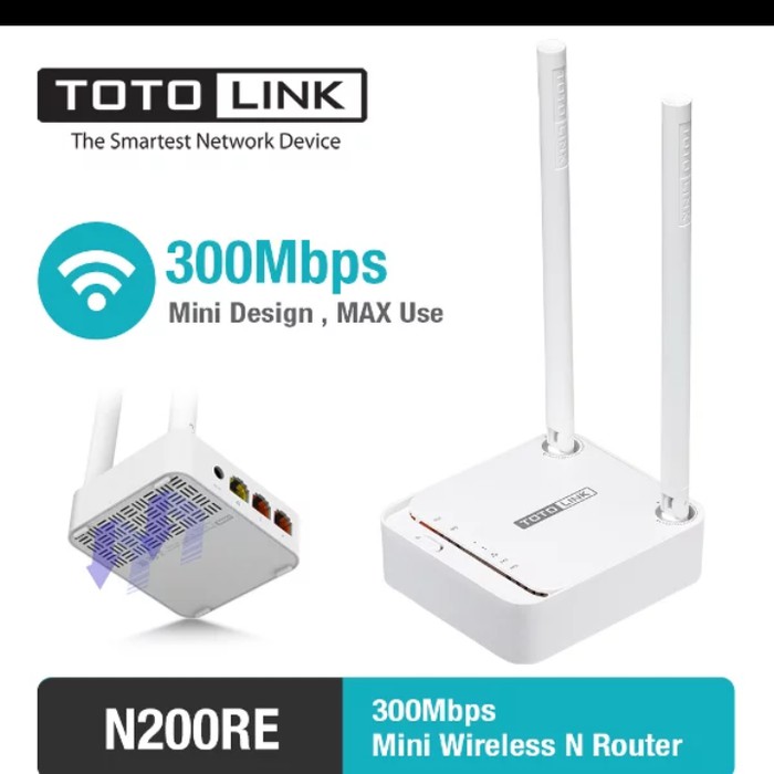 TOTOLINK N200RE 300Mbps  Mini Wireless N Router - VERSI 5.0