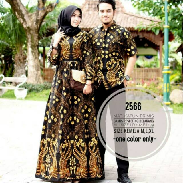 Maura Couple - Sania Ruffle Batik Couple ori Ndoro Jowi DNT Garansi Termurah Shopee