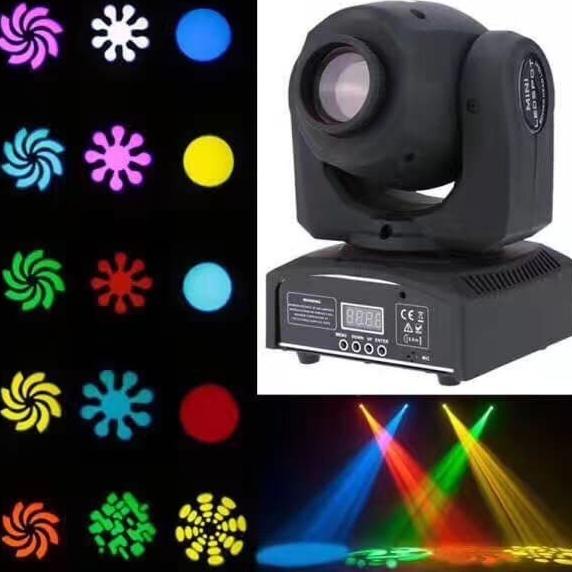 Mini Beam Moving Head 80 Watt 7 Gobos Variasi