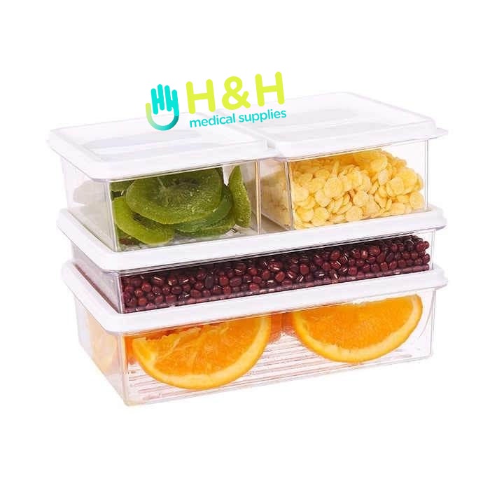 Toples Makanan / Box Kulkas Buah Sayur / Tempat Buah Sayur / Tupperwar Makanan / Fridge Storage