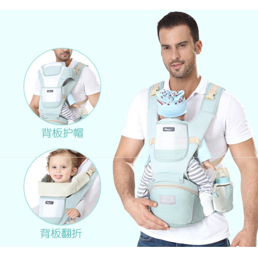 Convertible Baby Carrier 4 in 1/Gendongan Bayi/Hip Seat/Baby Wearing Merk Aixinta / Aixintu Dijamin PREMIUM