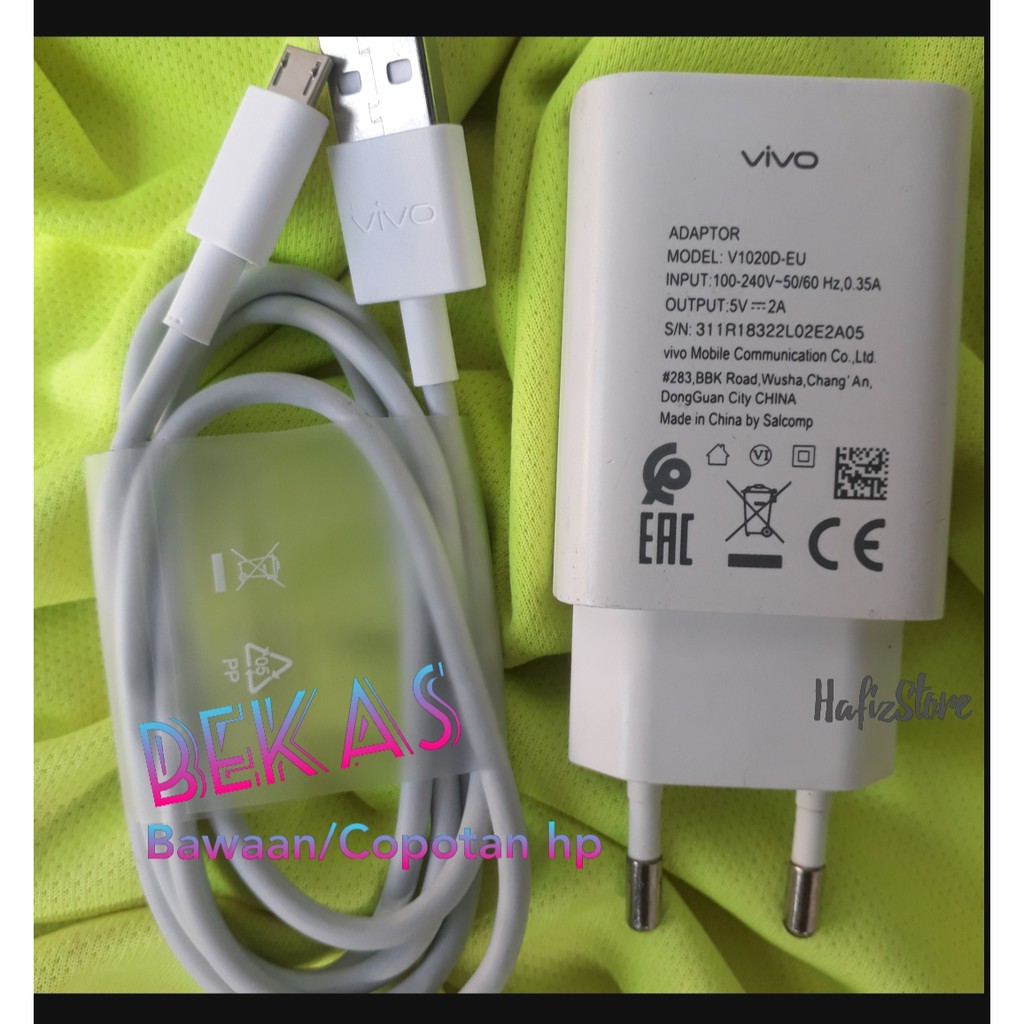 Jual Charger Vivo Y12 Y95 Y15 V9 Original bawaan hp Indonesia|Shopee ...