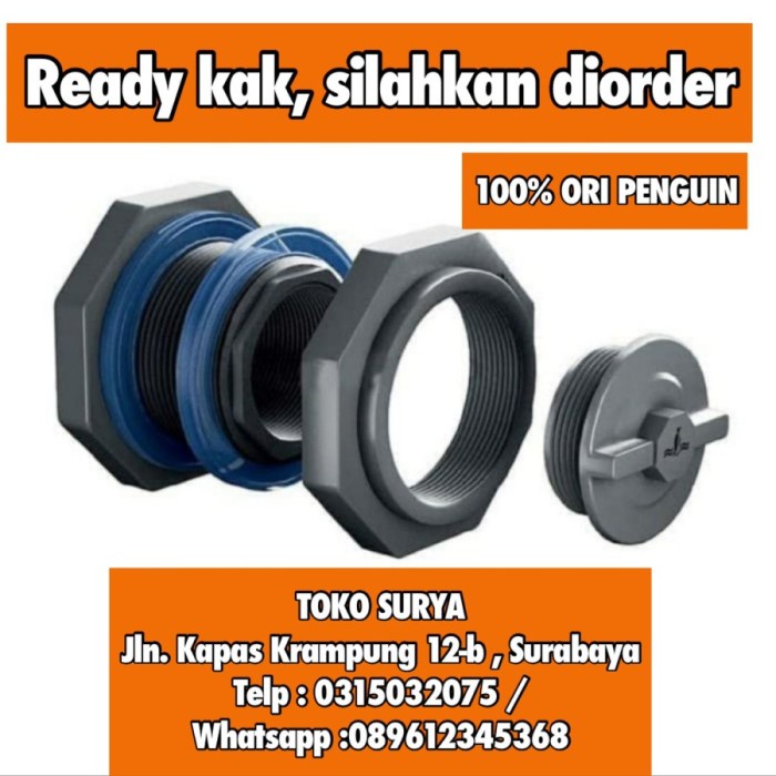 Vlok Ring Mur Drat Toren 2 Inch Verlop Penguin