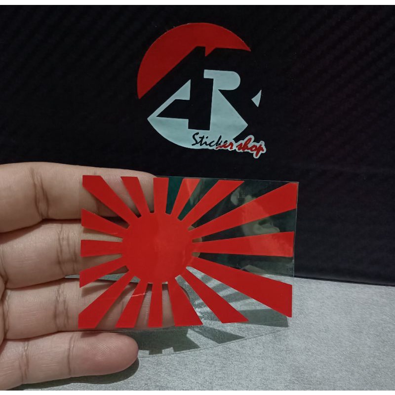 Sticker JDM bendera Jepang cutting