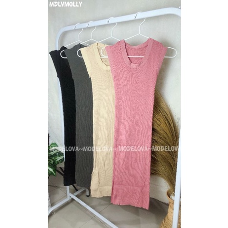 MDLV ~ DRESS RAJUT MOLLY // DRESS RAJUT PANJANG CEWEK // FASHION WANITA