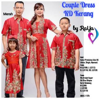  BAJU  BATIK KELUARGA  KD KERANG COUPLE  FAMILY BATIK ANAK 