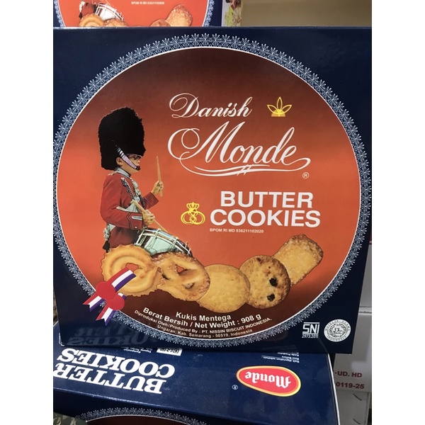 

Monde Danish 150gr & 908gr Butter Cookies Kukis Mentega Kaleng Besar Halal
