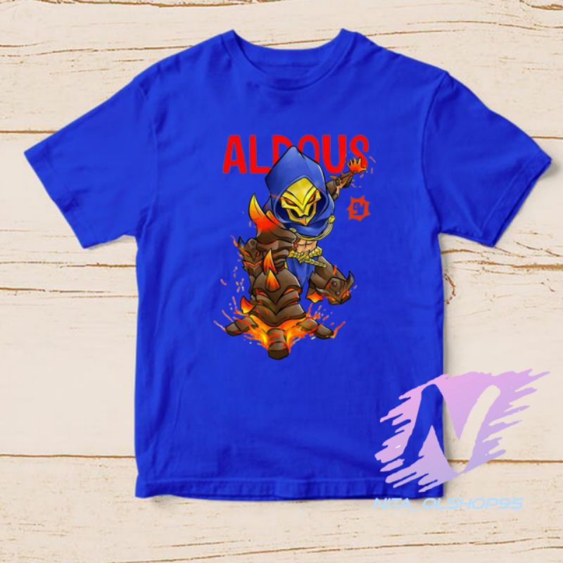 kaos Aldous baju kaos anak Hero mobile legend aldous