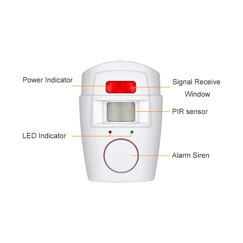 ALARM ANTI MALING SENSOR GERAK REMOTE