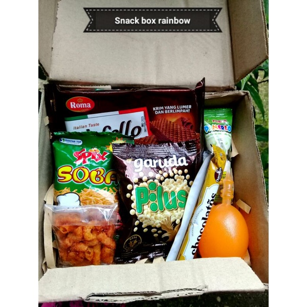 

SNACK BOX MURAH VARIAN RAINBOW/HAMPERS/KADO/HADIAH MURAH