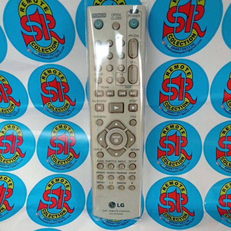 Remote dvd lg