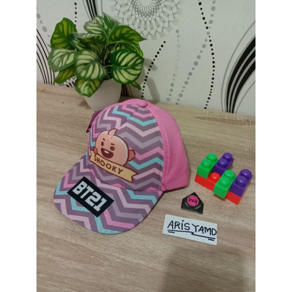 AM | Topi Baseball Anak Perempuan Seri K-Pop BTS usia 2-9thn-SHOOKY