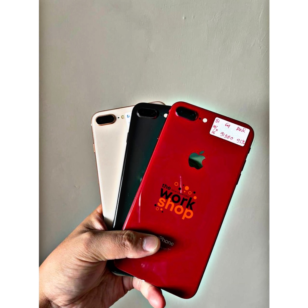 second apple iphone 8 plus 64gb 128gb like new acc original bergaransi   warna space grey gold silve