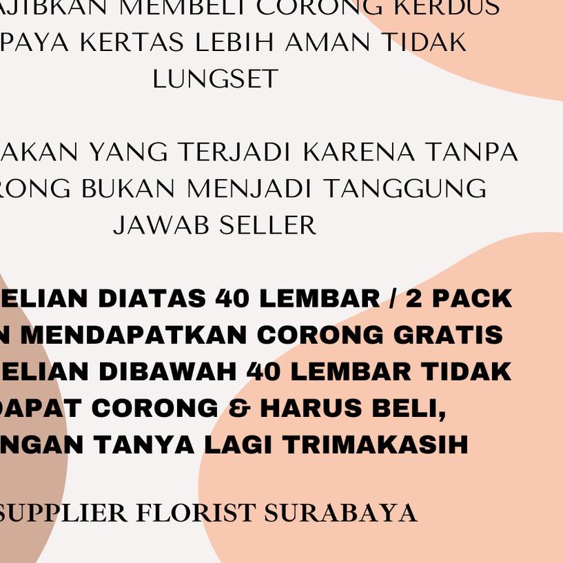 

➲ KERTAS BUNGA BIGOLD (1PACK:20LBR)/WRAPPING PAPER/WRAP BUNGA/FLOWER WRAP/PEMBUNGKUS KERTAS WATERPROOF ➩