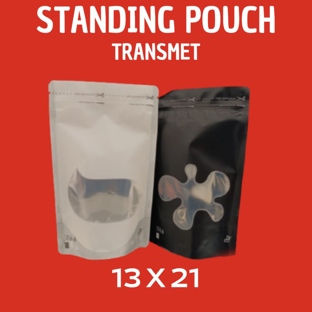KPACK KEMASAN ZIPLOCK STANDING POUCH WINDOW KOMBINASI  13x21