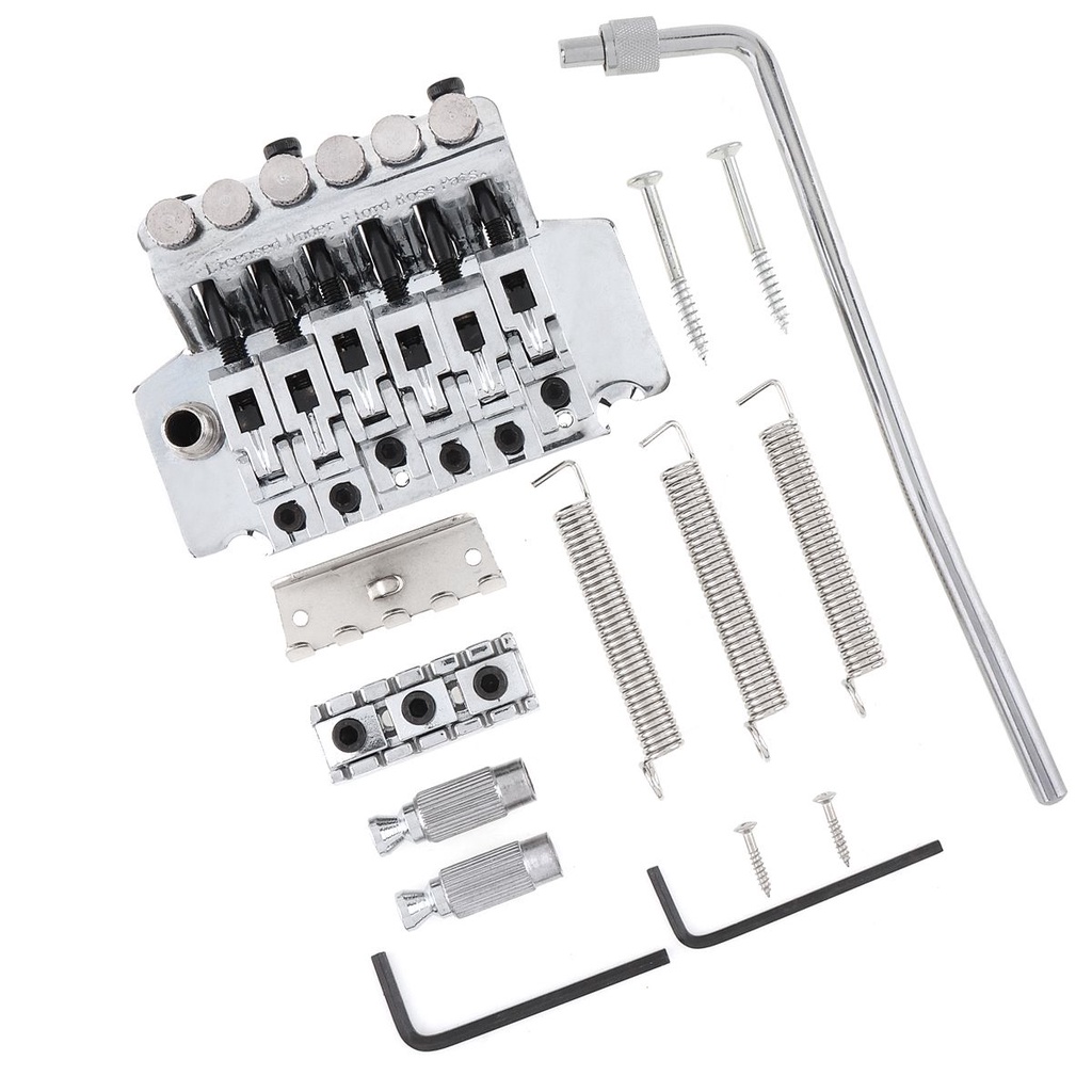 Saddle Tremolo Bridge System 6 Senar Bahan Zinc Alloy 2 Warna