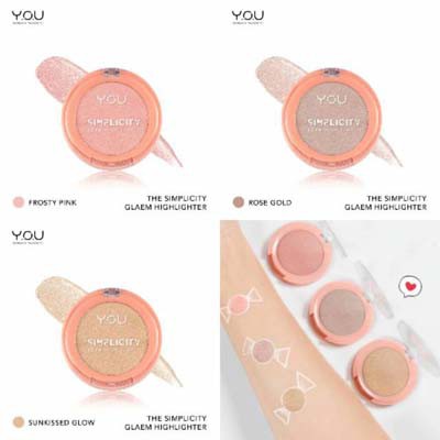 The Simplicity Gleam Highlighter by YOU Makeups