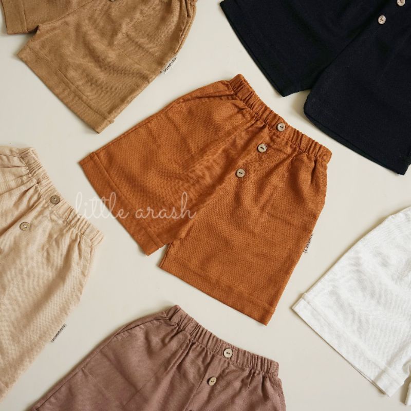 Domikado | Arion Short Pants | Celana pendek anak bahan linen