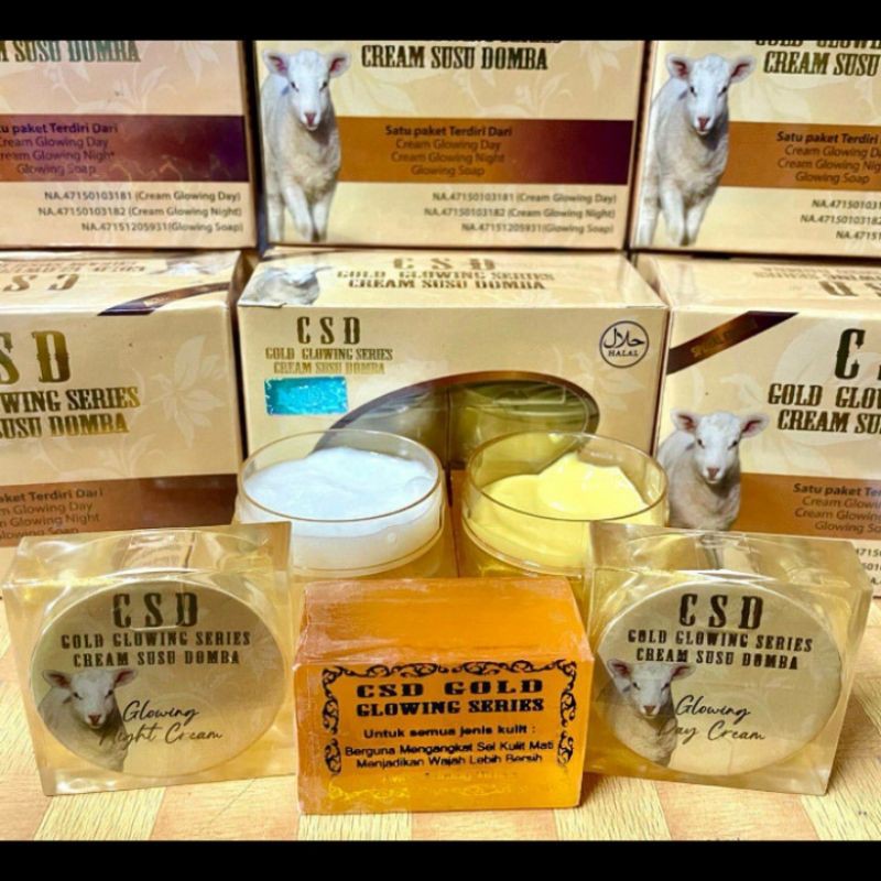 Cream susu domba glowing gold series original holo MDS