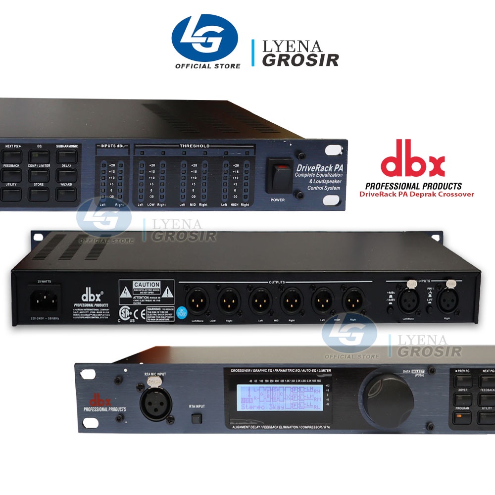 Speaker Management DBX DRIVER RACK PA Digital Audio Processor Barang Bagus