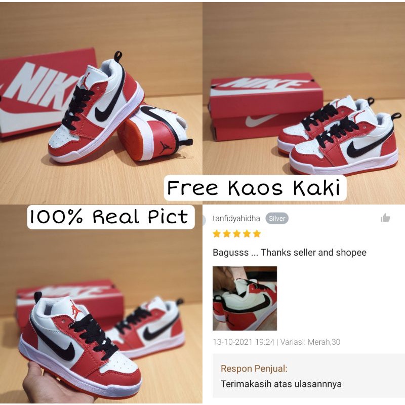 Sepatu Anak Sneakers Laki Laki Perempuan Nike Jordan Low Grade Original Sepatu Jordan Anak Laki Laki 9 10 Tahun Sepatu Anak Umur 1 2 3 4 5 6 7 8 9 10 Tahun