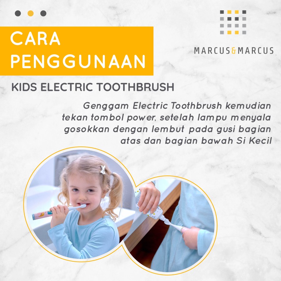 MARCUS MARCUS KIDS SONIC ELECTRIC TOOTHBRUSH