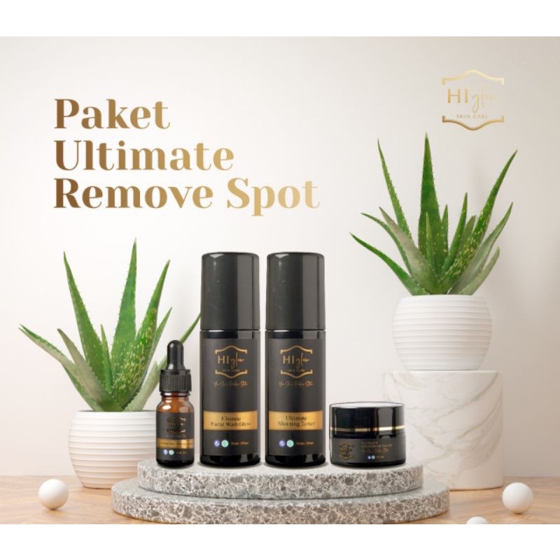 Hi - Glow Skincare - Paket Ultimate Remove Spot Menghilangkan Flek (Edisi Terbatas)