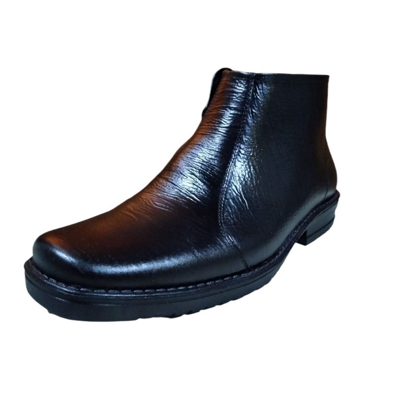 Sepatu pantofel , crocodile kulit hitam, sepatu kantor PDH