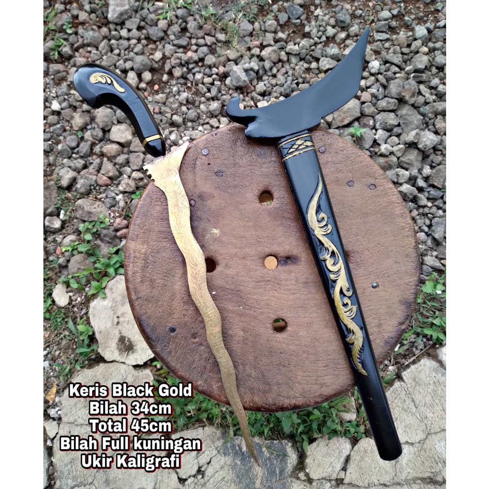 stock ready Kris Kuningan Hitam Wafak