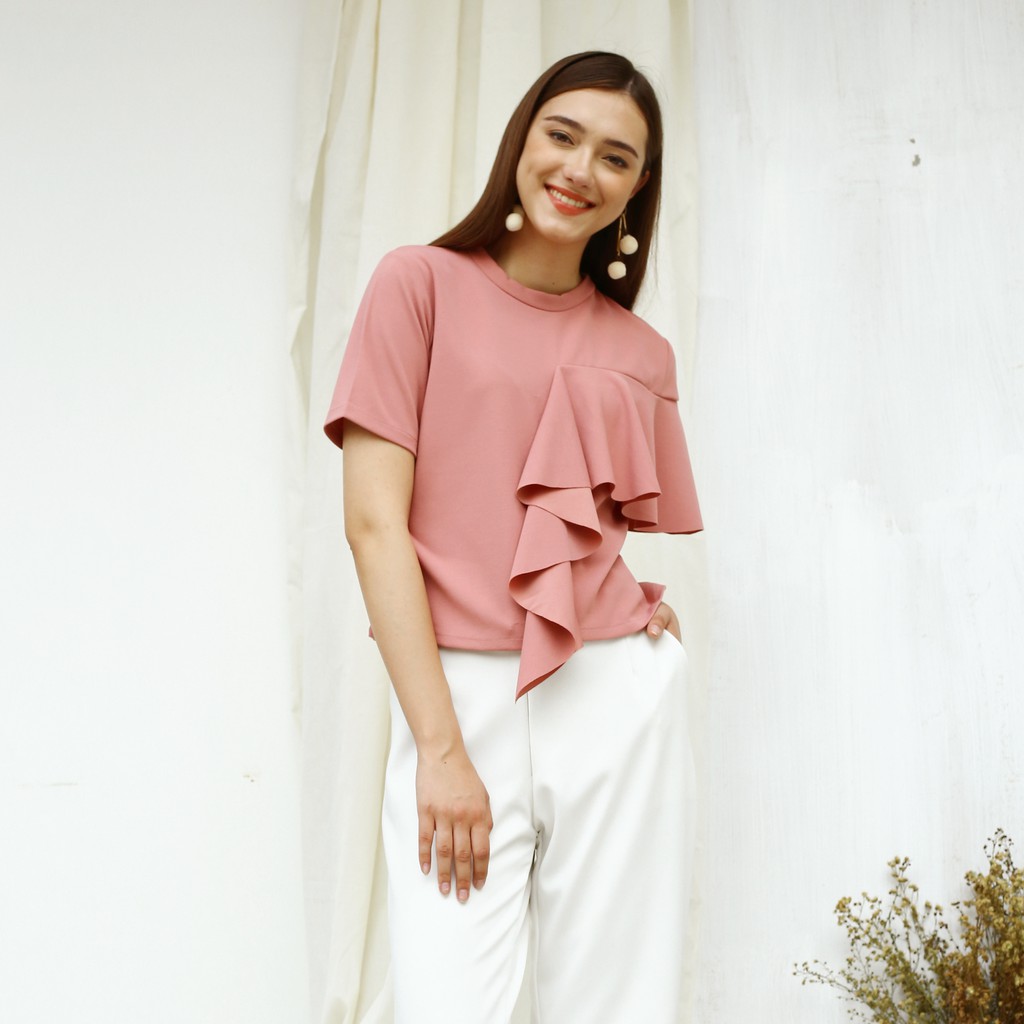 Top Ruffle Pink