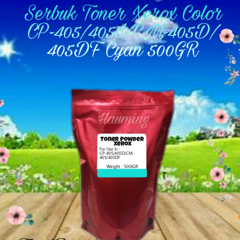 Serbuk Toner Xerox CP405 CP405D CM405 CM405D CM405DF CP-405 405D CM-405 405D 405DF Cyan 500gr