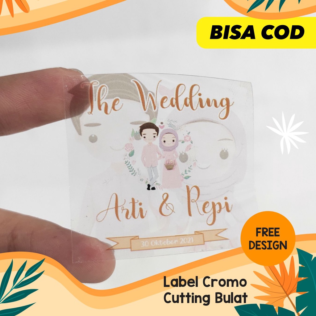 

Label kemasan Label Makanan Label Souvenir Bahan Transparan Cutting Kotak