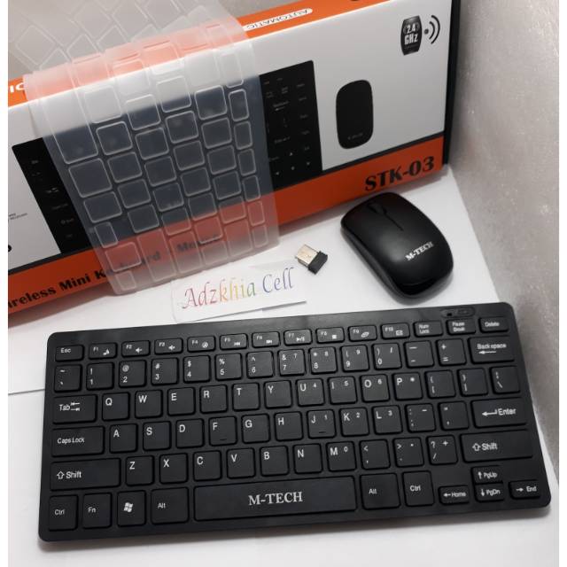 Keyboard MOUSE WIRELESS MTECH STK03 m-tech stk-03 keyboard mouse MINI wireles stk03 MURAH