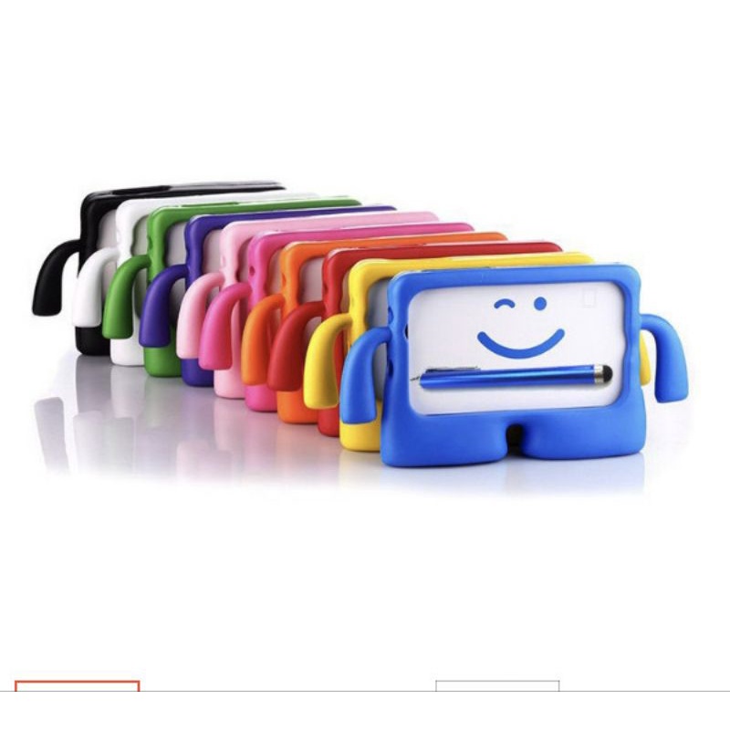 Samsung Tab A8 2022 10.5 Silikon Karakter Karet Case Anak Standing Shockproof