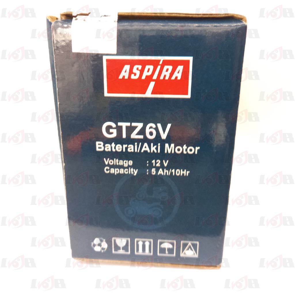 Aspira GTZ6V Aki Maintenance Free Motor Honda Vario 150 125 CBR 150 Accu Kering MF